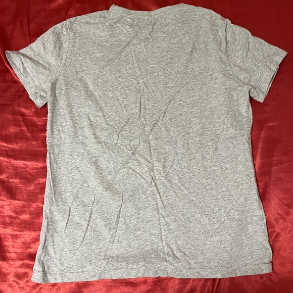 Polo Ralph Lauren V-Neck T-Shirt Grey Mens Medium - Picture 3 of 3